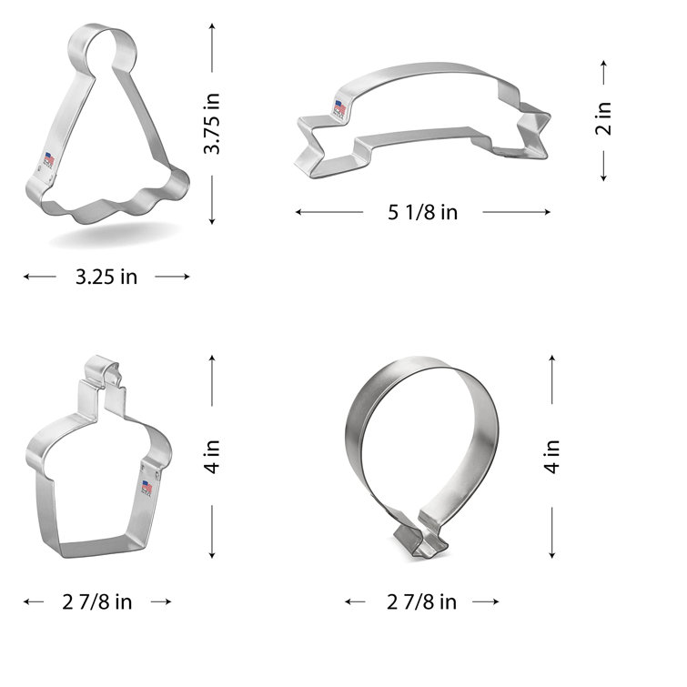 4 Piece NonStick Cookie Cutter Wayfair Canada